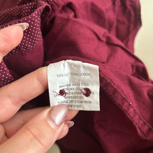 Beverly Hills Polo Club Men’s Red Dress Shirt 2XL - Picture 3 of 5